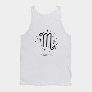 Scorpio Celestial Zodiac Sign Symbol Tank Top